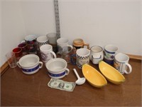 Mug Glass & Serving Lot - Mostly Ceramic