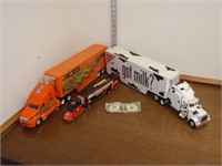 Toy Semi Trucks - 23" Kenworth, 24" Jada Got Milk?