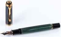Pelikan M800 18K Nib Green / Black Fountain Pen