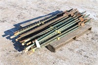 (31) STEEL T-FENCE POSTS APPROX 66" LONG