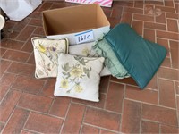 Misc. box of cushions