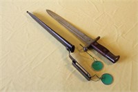 US Military Bayonet Marked 1898 w/ Scabbard (11 1/