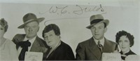 W.C. Fields Autographed Photograph "Six of a Kind"
