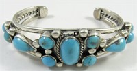 Jewelry Sterling Silver & Turquoise Cuff Bracelet