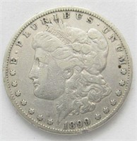 Coin 1899-P Morgan Silver Dollar  Fine