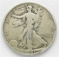 Coin 1921-P Walking Liberty Half-Dollar  Fine
