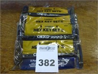4 T Handle Hex Key Sets