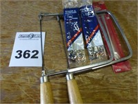 2 Coping Saws & 3 Pkgs of Coping Saw Blades