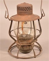 PRR stamped lantern”Keystone Lantern Co.”