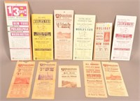 10 Pennsylvania Railroad paper advertising