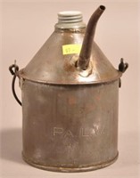 Pa.L.W. Stamped small oil filler can
