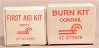 2 small Conrail burn and first aid kits.