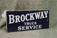 BROCKWAY TRUCK SERVICE PORCELAIN SIGN