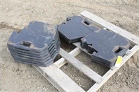 (12) CASE IH SUITCASE WEIGHTS FROM MAGNUM