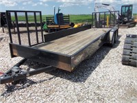 H & H trailer 24 ft back and side ramps  2015