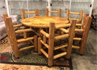 Set of 6 Alpine Style Arm Chairs
