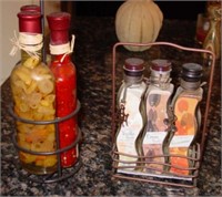 2 Sets Of Decorative Jars - Pickles & Spices