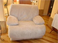 Ultrasuede  Cream Chair Recliner