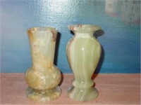 Two 6" Agate Vases