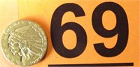 Coin 1909-D $5.00 Gold Indian Head Coin