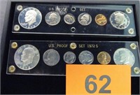 Coin 2 each 1972-S U.S. Proof Sets
