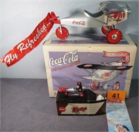 Lot of 2 Coca Cola Collector's Edition Pedal Plane