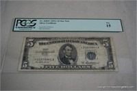 1953A $5 Star Note Silver Certificate - Graded