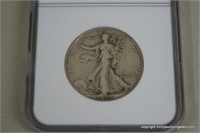 1938-D Walking Liberty Half Dollar .50 Cent Coin