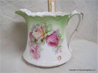 Dresden China Antique Hotel Pitcher (1800's)