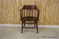 Vintage Oak Office - Desk Chair - Captains Chair
