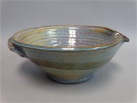 Handcrafted Glazed Pottery Bowl