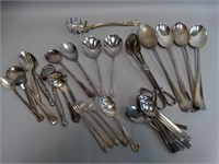 Large Assorted Lot of Silver Plate Service Pieces