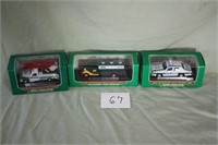 Lot of 3 Miniature Hess Trucks