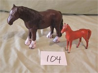 2 Cast Iron Horses