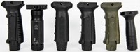 Lot of 6 Tactical Foregrips Various Styles & MFG