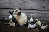 Siamese Cat Figurines