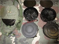 5-Russian RPD Drums with Belts & 1-Carrier