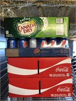 4 Mixed Cases Of Pop (18 cans per case)