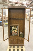 GUN CABINET NO KEY, COLT FIREARMS SIGN, AMMO CAN