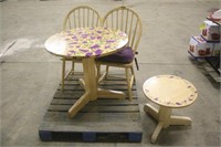 MATCHING SET OF (2) TABLES AND (2) CHAIRS
