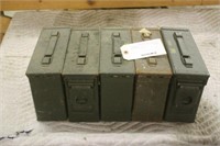 (5) 30CAL AMMO BOXES