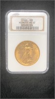 1908 "No Motto" St. Gaudens Gold $20 Coin-