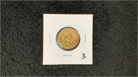 1908 Indian Head Gold $5 Coin-