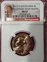 2012 D $1 Sacagawea $1 17th century trade route
