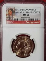 2012 D Sacagawea $1 17th Century trade routes