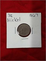 1867 3-cent nickel