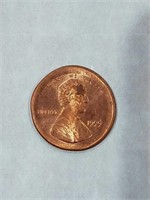 1999 Lincoln cent broadstrike mint error