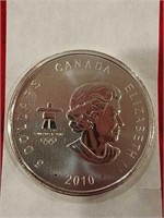 2010 Vancouver Whistler $5 silver coin