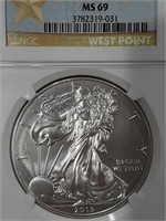 2013 W Eagle Silver Dollar