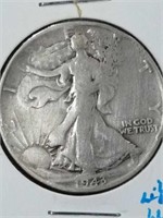 1943 S Walking Liberty half dollar